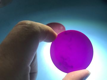 50X2,5mmt Laser Sapphire Crystal Cr3 + Pha tạp Ruby Cr Al2O3 Chất nền tinh thể Ruby wafer