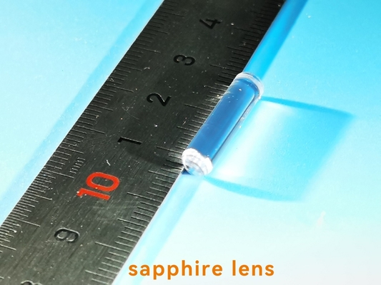 Tất cả bề mặt được đánh bóng bằng kính quang học Sapphire Quang học Windows Crylinder Rod Lens với Plunger Stick