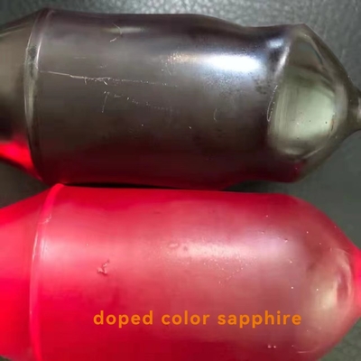Vật liệu pha lê ruby ​​pha tạp chất Sapphire đầy màu sắc Fe / Ti / Cr