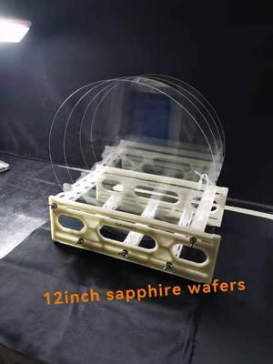 12 inch 300mm Không có rãnh Sapphire Mặt kính thủy tinh Wafer Pha lê Truyền quang học cao