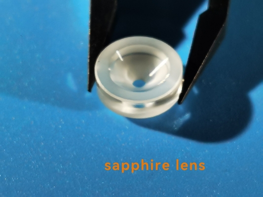 Kính ống kính Sapphire được đánh bóng / không đánh bóng hình quạt Al2O3 Đơn tinh thể