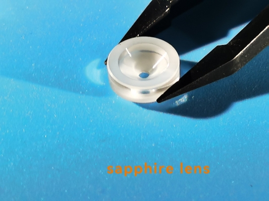 Kính ống kính Sapphire được đánh bóng / không đánh bóng hình quạt Al2O3 Đơn tinh thể