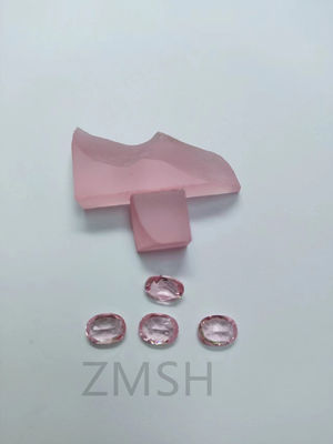 Coral / Rose Pink Sapphire Raw / Roughgem Crystal Lab được làm cho phụ kiện trang sức