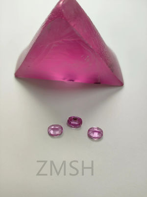 Coral / Rose Pink Sapphire Raw / Roughgem Crystal Lab được làm cho phụ kiện trang sức