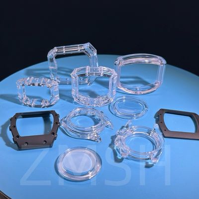 Nông nghiệp nhân tạo màu doped Sapphire AL2O3 Watch Case Transparent Blue Ruby