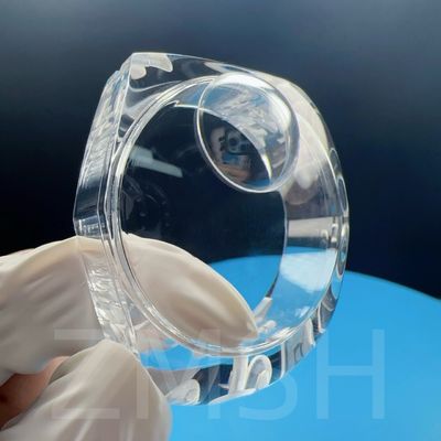 Nông nghiệp nhân tạo màu doped Sapphire AL2O3 Watch Case Transparent Blue Ruby