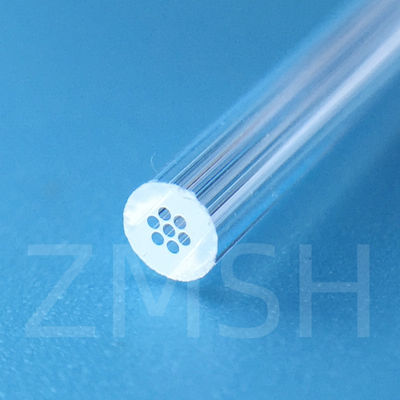 Optical Fused Quartz Tube SiO2 Crystal Glass tùy chỉnh minh bạch cả hai đầu mở một đầu đóng