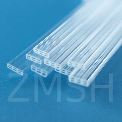 Optical Fused Quartz Tube SiO2 Crystal Glass tùy chỉnh minh bạch cả hai đầu mở một đầu đóng