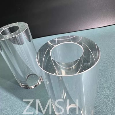ống sapphire OD50mm ID25.4mm chiều dài 100mm AL2O3 C-Axis KY Phương pháp Mohs 9.0 tùy chỉnh