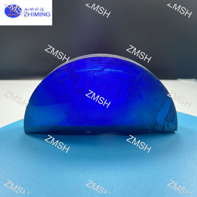 Moissanite đá quý thô màu xanh hoàng gia tổng hợp SiC đơn tinh thể Mohs Độ cứng 9,25 Vật liệu thô cho đồ trang sức