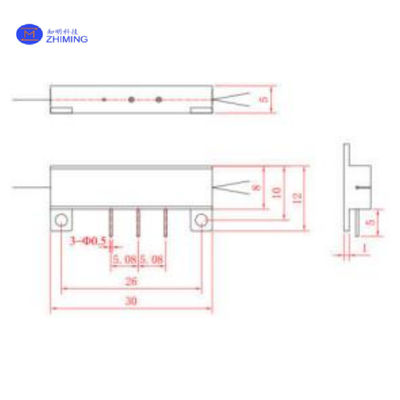 Lithium Niobate (LiNbO3) Y-Waveguide Modulator / Low Vπ 3.5V / High PER 25dB / Tương thích với FOG, FOCT, Truyền thông lượng tử