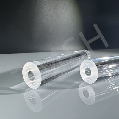 Phương pháp KY ống Sapphire minh bạch được đánh bóng Cấu hình tùy chỉnh kích thước Al2o3 ống dẫn Sapphire đơn tinh thể