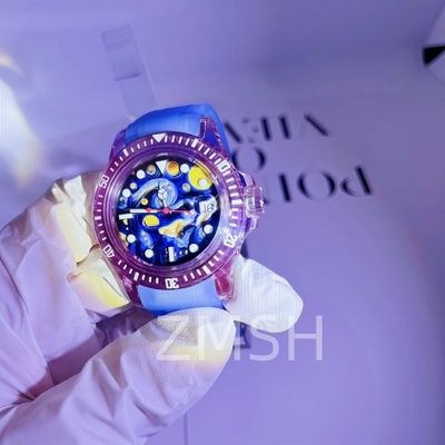 Phòng thí nghiệm phát triển màu xám-Violet Sapphire Watch Case tùy chỉnh sang trọng chống trầy xước