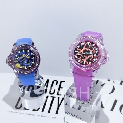 Phòng thí nghiệm phát triển màu xám-Violet Sapphire Watch Case tùy chỉnh sang trọng chống trầy xước