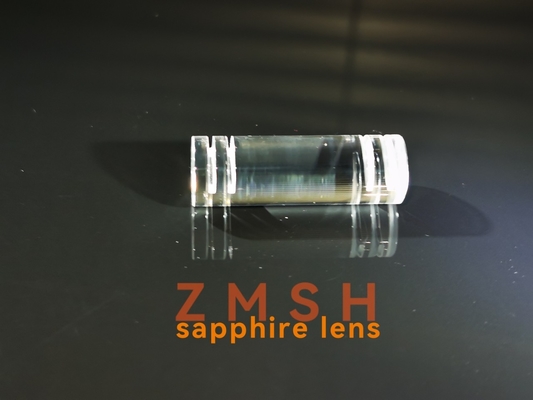 Thấu kính thanh pha lê Sapphire Al2O3 đơn tinh thể có rãnh