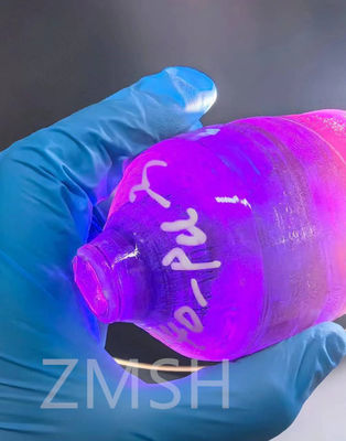 Giá tốt Vàng nhân tạo Violet Xanh Raw Sapphire Al2O3 Ngọc quý Để trang trí Băng tai vòng cổ trực tuyến
