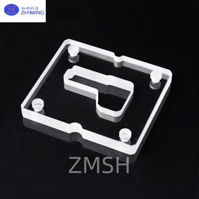 Giá tốt Tấm thạch anh nóng chảy hình dạng tùy chỉnh với lỗ xuyên thấu quang học trực tuyến