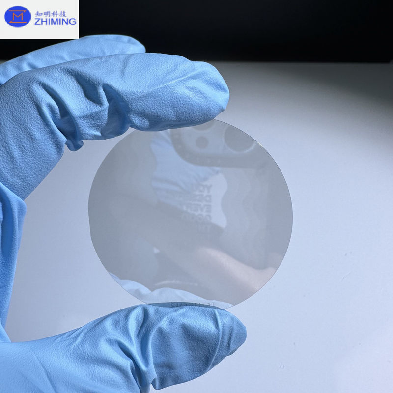 Silicon Carbide Wafer Kích thước tùy chỉnh Semi cách nhiệt SiC Wafers Gần như không màu Mở mờ Kháng áp cao