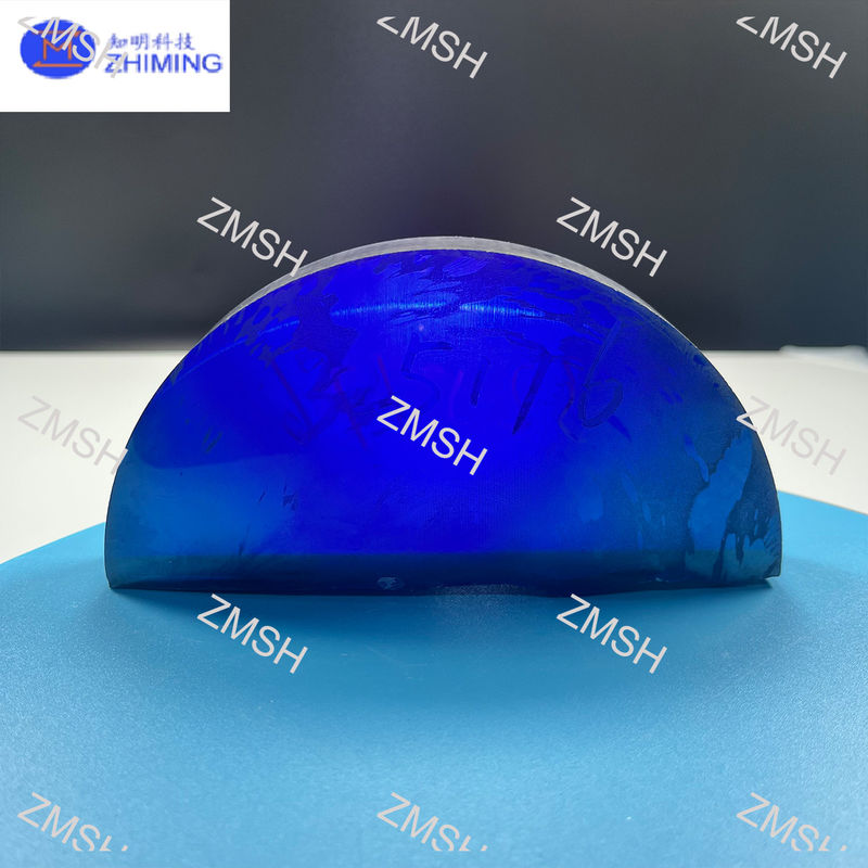 Moissanite đá quý thô màu xanh hoàng gia tổng hợp SiC đơn tinh thể Mohs Độ cứng 9,25 Vật liệu thô cho đồ trang sức