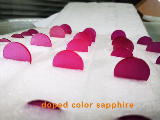 Giá tốt Vật liệu tinh thể Sapphire pha tạp Ruby màu sắc Fe / Ti / Cr trực tuyến