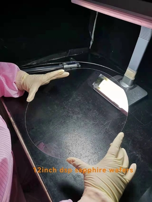 Giá tốt 12 inch 300mm Không có rãnh Sapphire Mặt kính thủy tinh Wafer Pha lê Truyền quang học cao trực tuyến