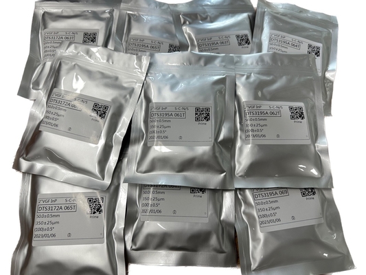 Tấm pha lê đơn tinh thể InP Indium Phosphide Độ dày 350 - 650um