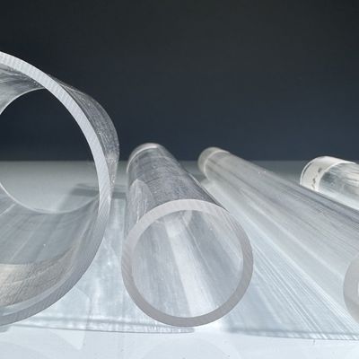 Ống và thanh Sapphire đơn tinh thể được trồng trên mặt đất mịn và bề mặt được đánh bóng