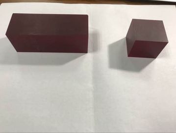 Giá tốt 36x36x60mmt Red Laser Sapphire Crystal Cr3 + Khối pha tạp Cr Al2O3 Kích thước tùy chỉnh trực tuyến