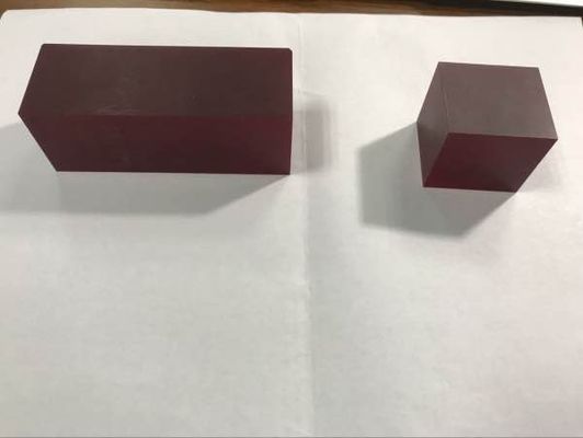 Giá tốt Khối Sapphire pha Cr3+ pha Cr Al2O3 Laser đỏ 36x36x60mm Kích thước tùy chỉnh trực tuyến