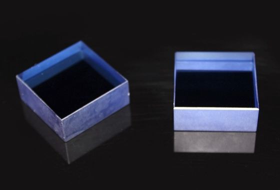 Giá tốt 10x10mmt Đỏ Xanh Xanh Màu Xanh Sapphire Block, Doped nhân tạo Sapphire Crystal Block trực tuyến