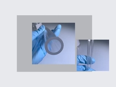 Ống và thanh Sapphire đơn tinh thể được trồng trên mặt đất mịn và bề mặt được đánh bóng